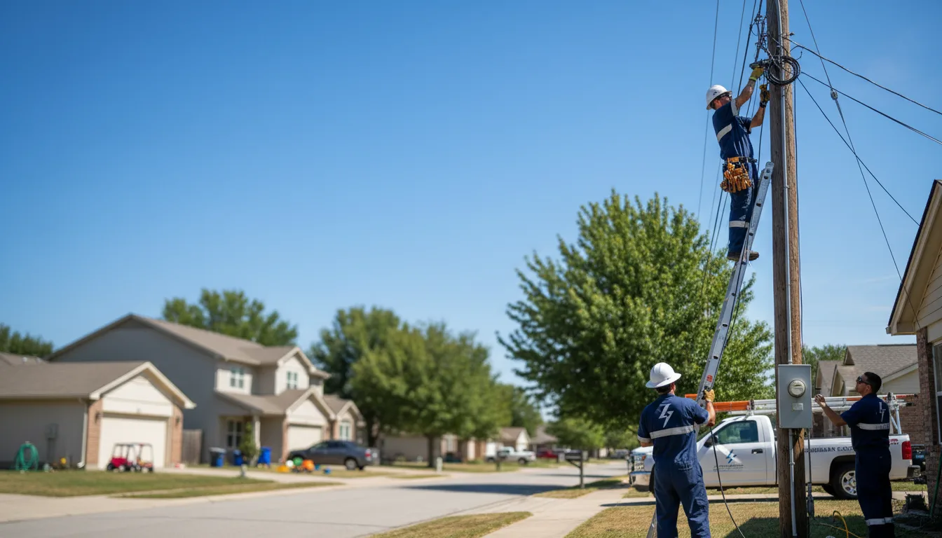 Residential electrician providing installation services in Vado, NM